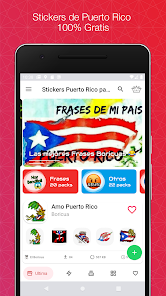 Captura de Pantalla 1 Stickers Puerto Rico para Chat android