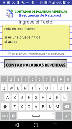 Contador de Palabras Repetidas