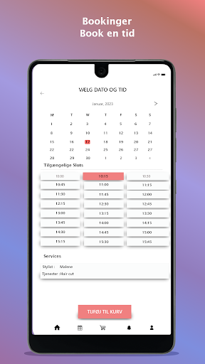 salon manager app Screen 2