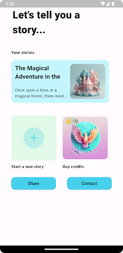 Android application Mi Story Builder screenshort