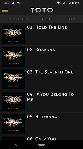 Captura de Pantalla 4 TOTO discography android