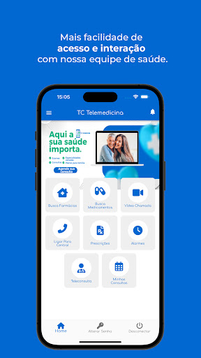Android application TC Telemedicina screenshort