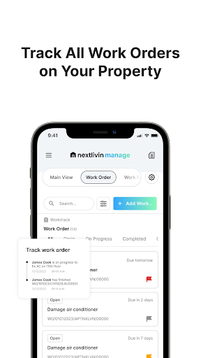 Nextlivin Manage Screen 2
