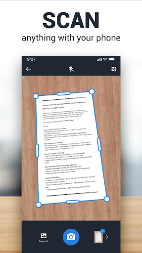 Android application Document Scanner - to PDF screenshort