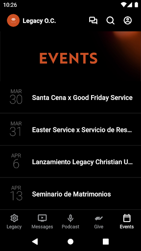 Legacy Church of Orange County Screen 3