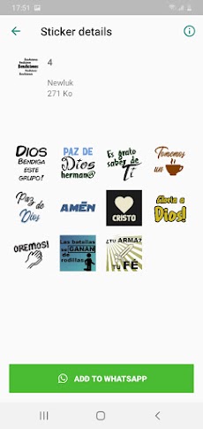 Stickers Frases Cristianos para WhatsAppのおすすめ画像3
