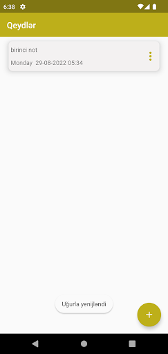 Android application Notify screenshort