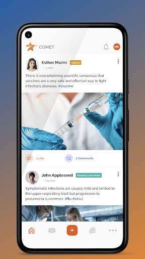 Android application Comet The HCP Network screenshort