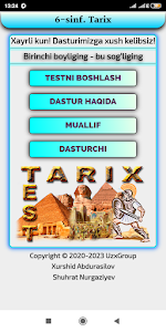 Tarix Test 6 - sinf tarixi Unknown
