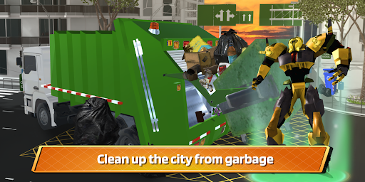 Garbage Truck Driving: Transformer Robot Cleaner 1.0.7 screenshots 3