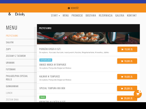 The Sushi Bar & Drink Screen 3
