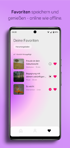 Screenshot of homodea Meditation