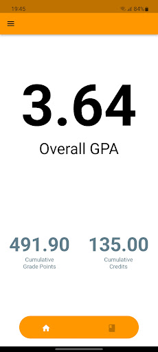 Android application GPA Calculator screenshort