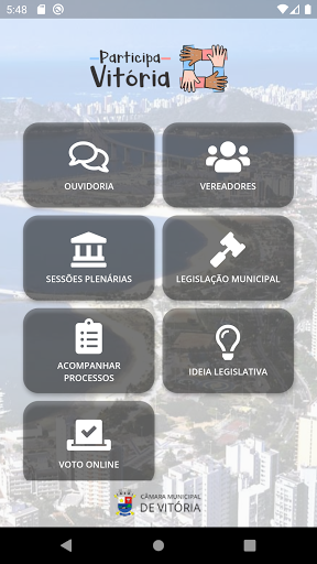 Android application Participa Vitória screenshort