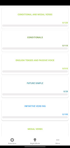 English Proficiency Test Screen 2