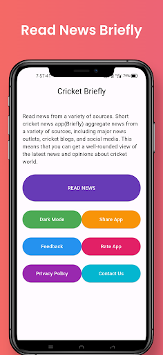 Android application Briefly- Cricket News in short screenshort
