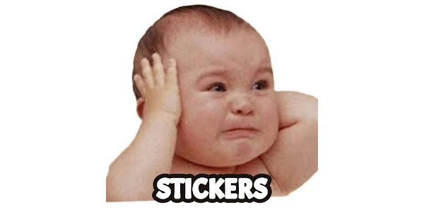 funny meme face of a cute boy crying - sticker memes Sticker for