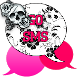 GO SMS - Rose Skulls icon