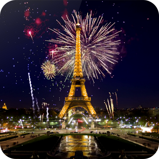 Fireworks in Paris Video Wall  Icon