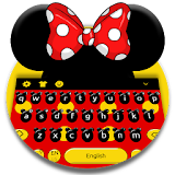 Cute Micky Bow keyboard Theme icon