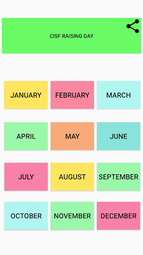 Android application Important Days & Dates screenshort