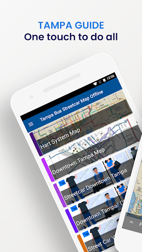 Android application Tampa Bus Streetcar Map screenshort