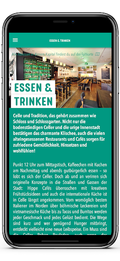 Screenshot of CELLE APP