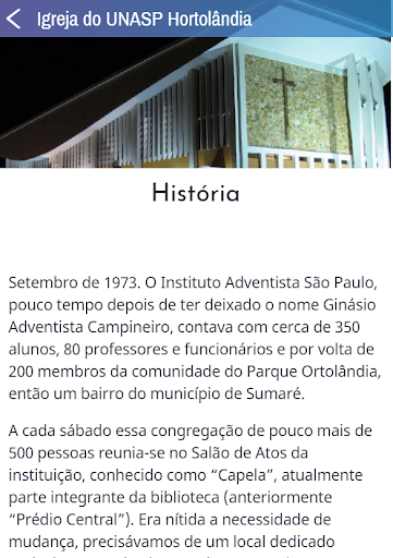 Igreja do UNASP Hortolândia