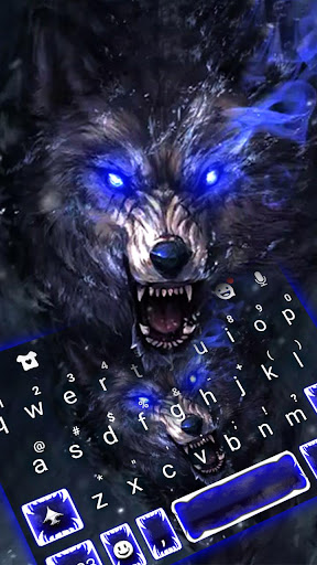 Android application Mean Wild Wolf Keyboard Theme screenshort