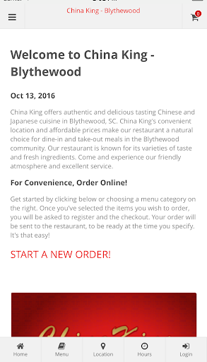 Android application China King - Blythewood screenshort