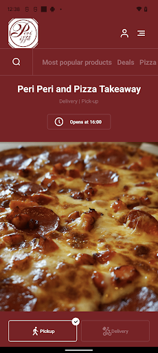 Android application Peri Peri & Pizza Takeaway screenshort