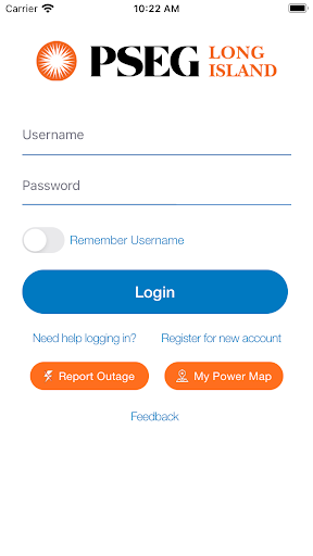 Android application PSEG Long Island screenshort