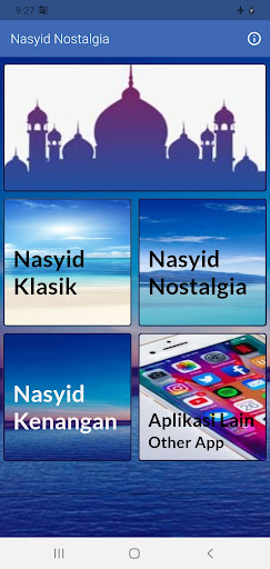 Android application Lagu Nasyid Nostalgia screenshort