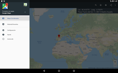 Screenshot 16 Mapa Coordenadas Pro android