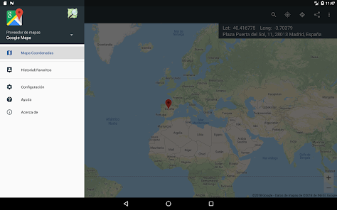 Captura 16 Mapa Coordenadas Pro android