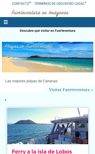 Android application Guía de Fuerteventura screenshort