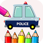 Cover Image of ดาวน์โหลด Police Car Coloring Game  APK