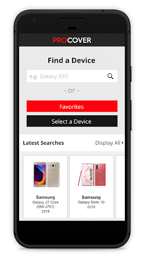 Android application ProCover screenshort