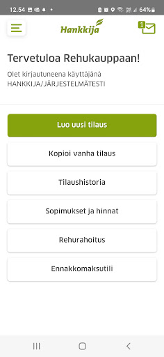 Hankkija mobiilisovellus Screen 3
