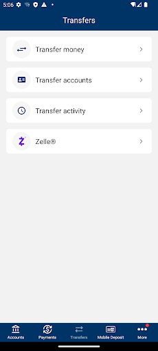 Amegy Mobile Banking Screen 3
