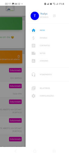 Central do Assinante RealData Screen 3