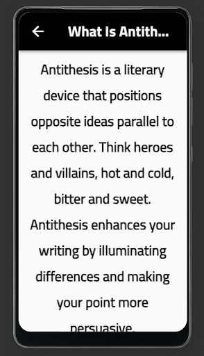 Android application antithesis screenshort