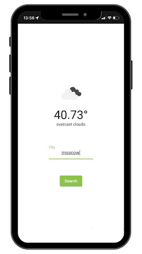 Android application Hava Durumu Ara screenshort