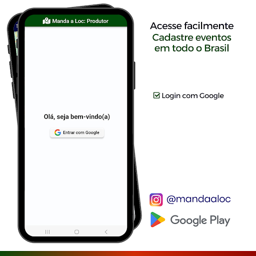 Android application Manda a Loc: Produtor screenshort