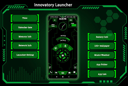Android application Innovatory Launcher - Hi-tech screenshort