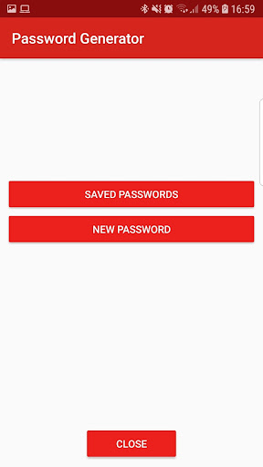 Android application Password generator screenshort