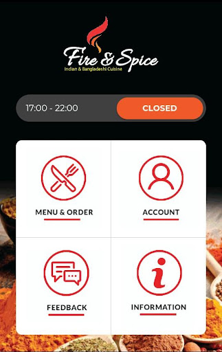 Android application Fire and Spice Wigan screenshort
