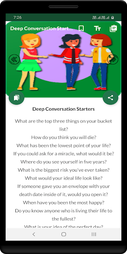 Good Conversation Starters Screen 3