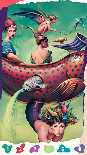 Abstract Surreal Coloring Game screenshot 3