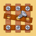 Wood Nuts & Bolts Screw Puzzle